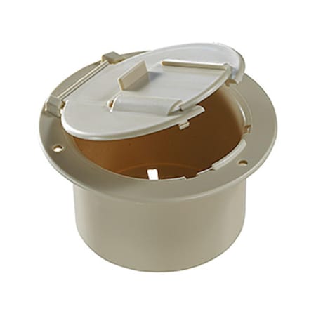 Overtime B132 Round Low Profile Hatch - Colonail White OV24161